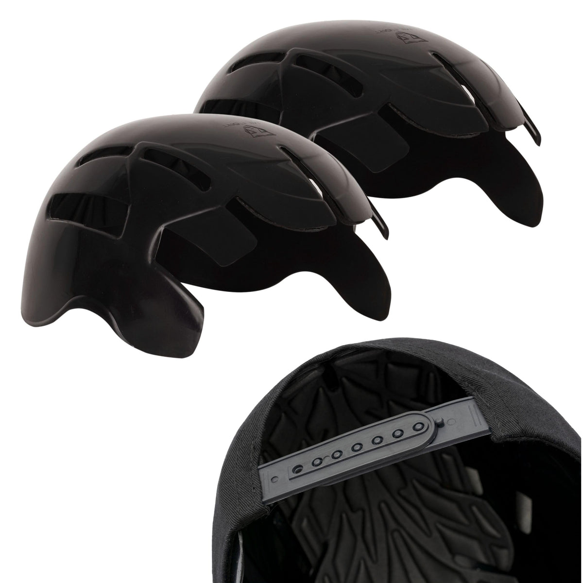 Milfort bump cap insert inside a baseball cap showing discreet protection for daily work