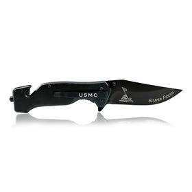 Military Gift Shop USMC knife belt clip for easy carry