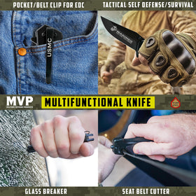 Military Gift Shop USMC knife quick-opening action for one-handed use