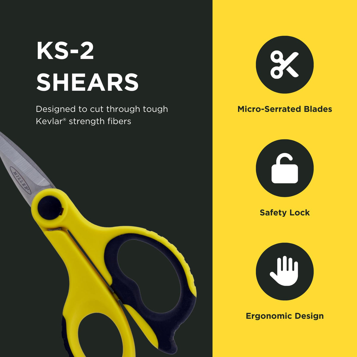 Miller KS-2 lightweight 2.8 oz tool boosts maneuverability.