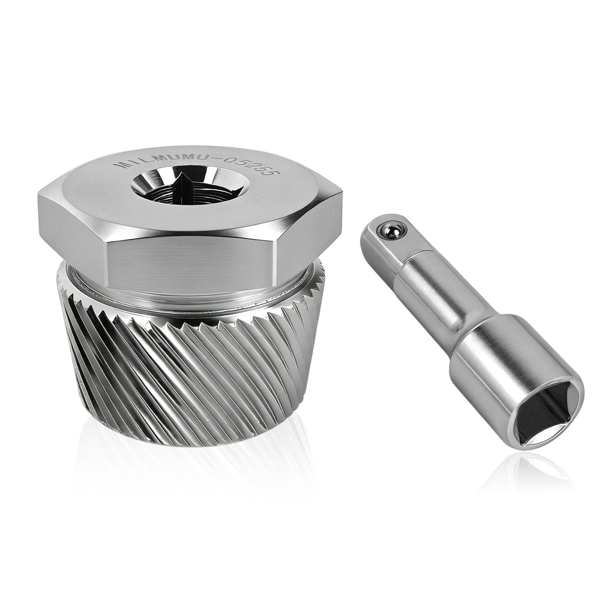 MILMUMU 1-5 inch tub drain extractor in action gripping a stubborn drain securely