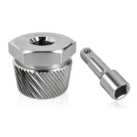 MILMUMU 1-5 inch tub drain extractor in action gripping a stubborn drain securely