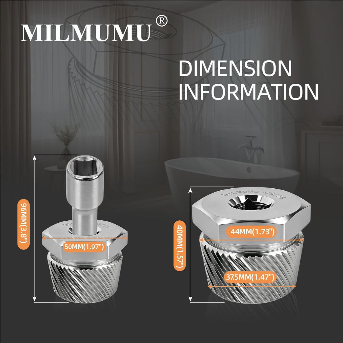 MILMUMU drain extractor in action demonstrates reliable grip on a clogged tub drain