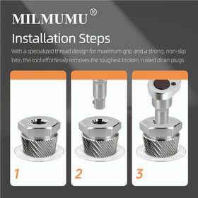 MILMUMU ratchet-drive extension demonstrates easy leverage with a standard wrench
