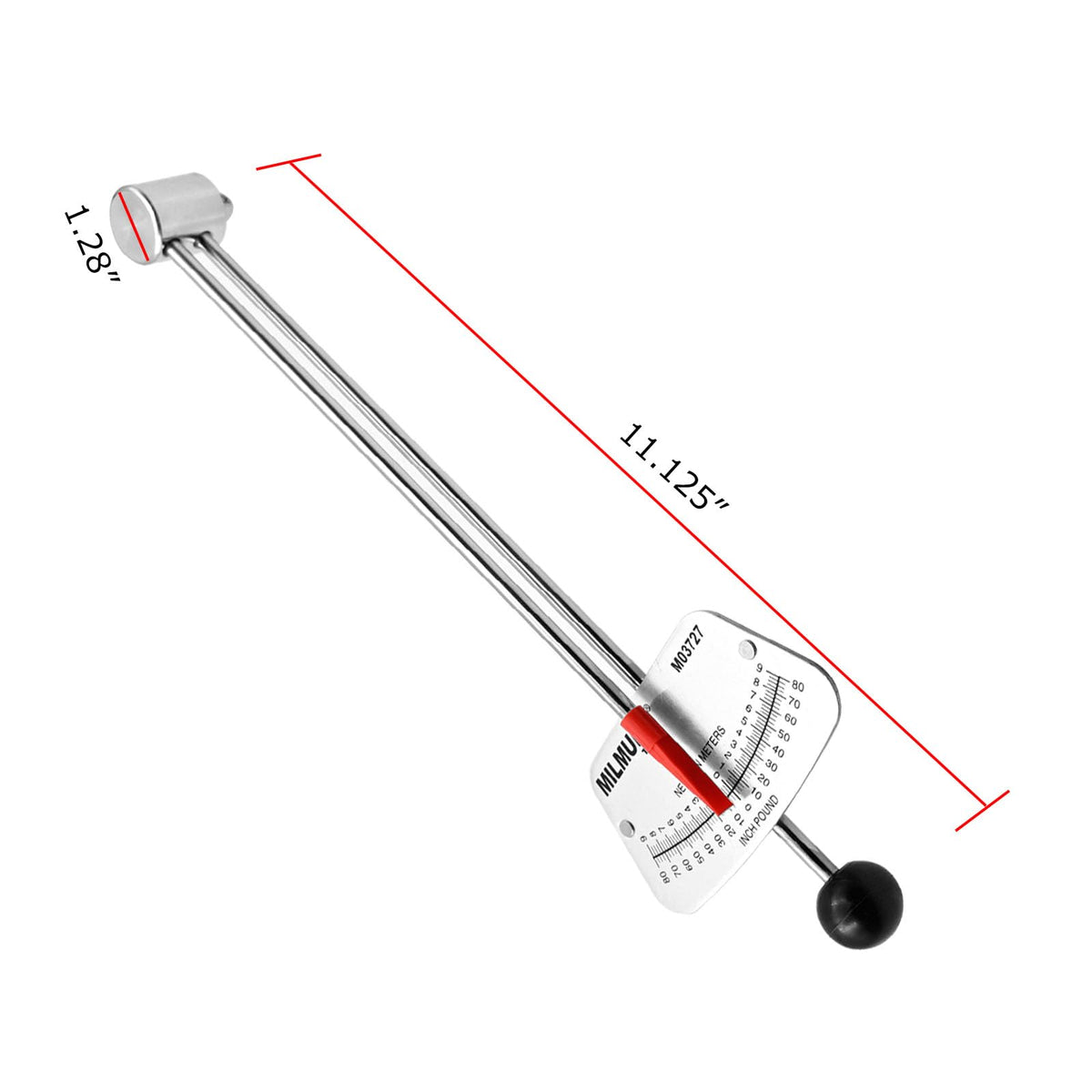 MILMUMU textured black handle provides secure grip during tight applications