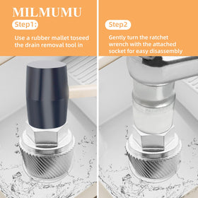 MILMUMU helical design bites into drain for better torque bite