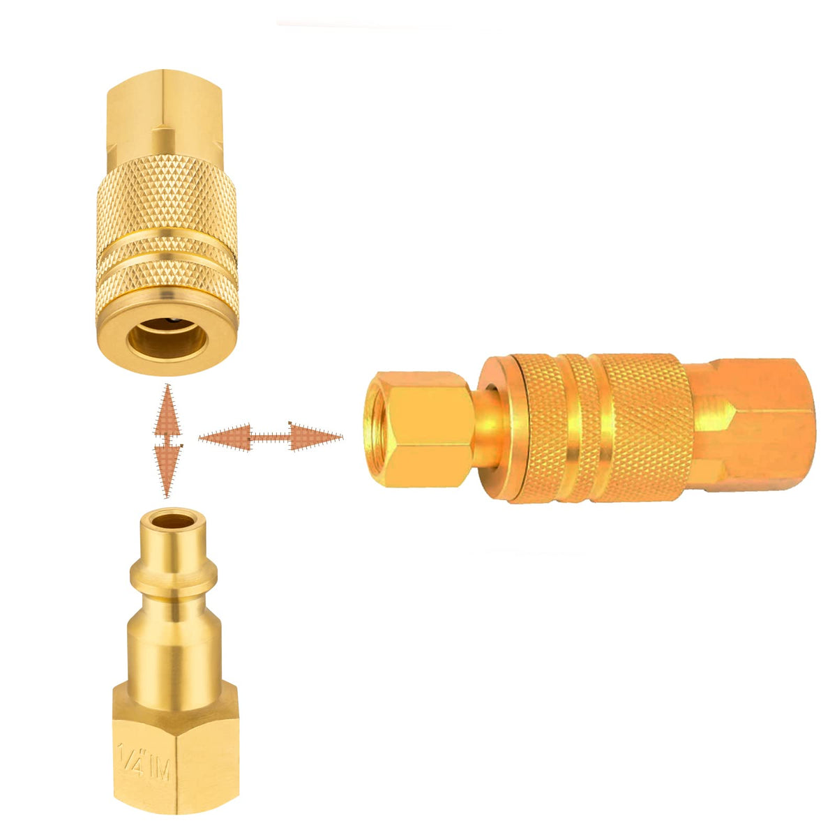 Milosline 1/4 inch NPT female air connector ensures reliable air flow.