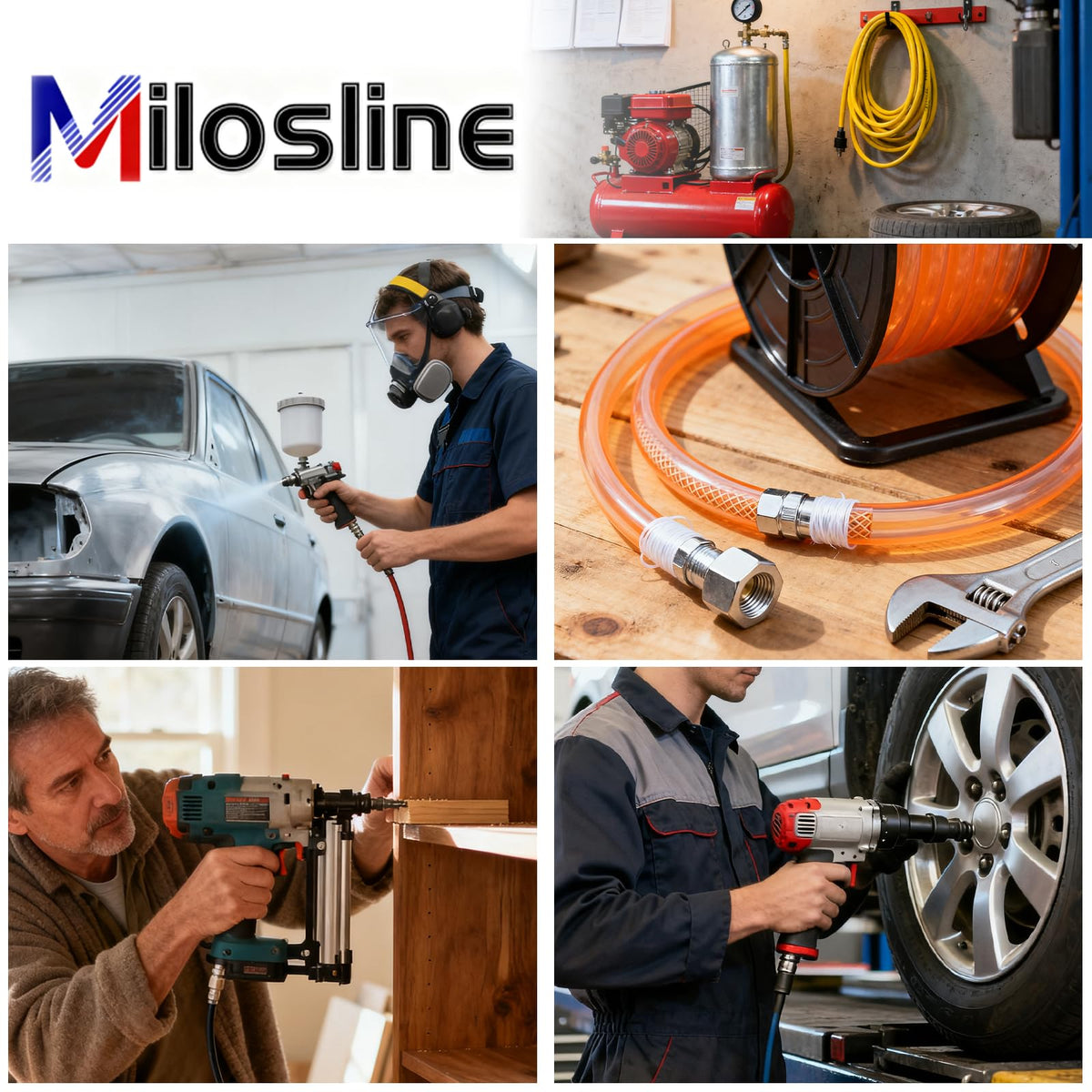 Milosline air plug included completes the starter kit for immediate use
