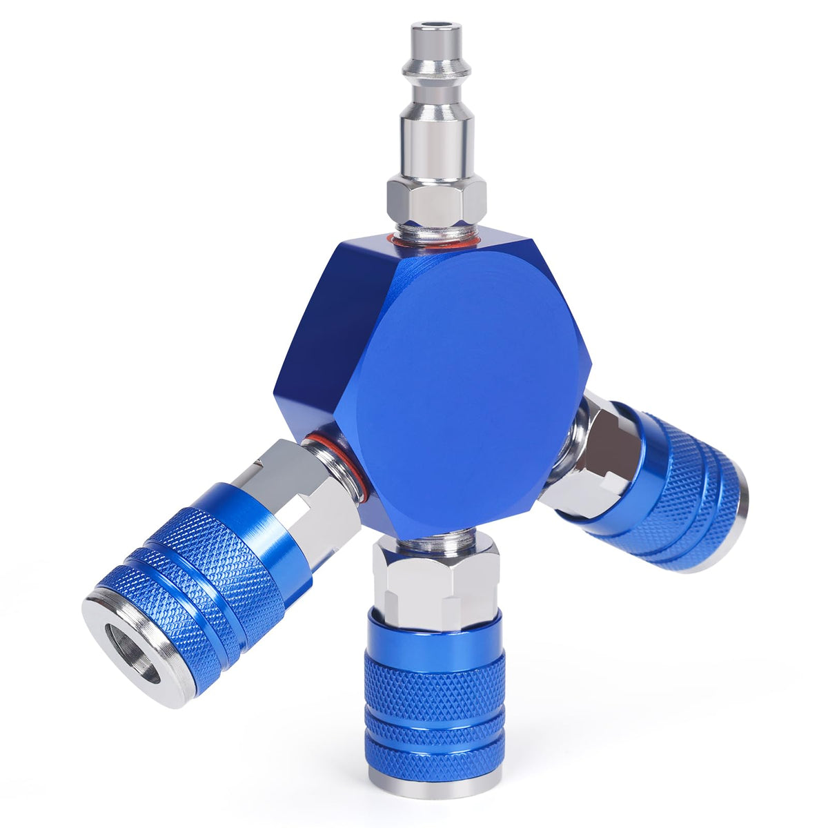 Milosline workshop setup demonstrates efficient concurrent tool use from a single compressor.