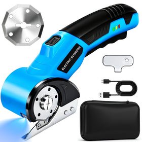 MILTNK cordless electric scissors product photo: ergonomic grip for comfortable long cutting sessions.