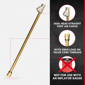 Milton 150 PSI capable air chuck handles higher pressure tasks.