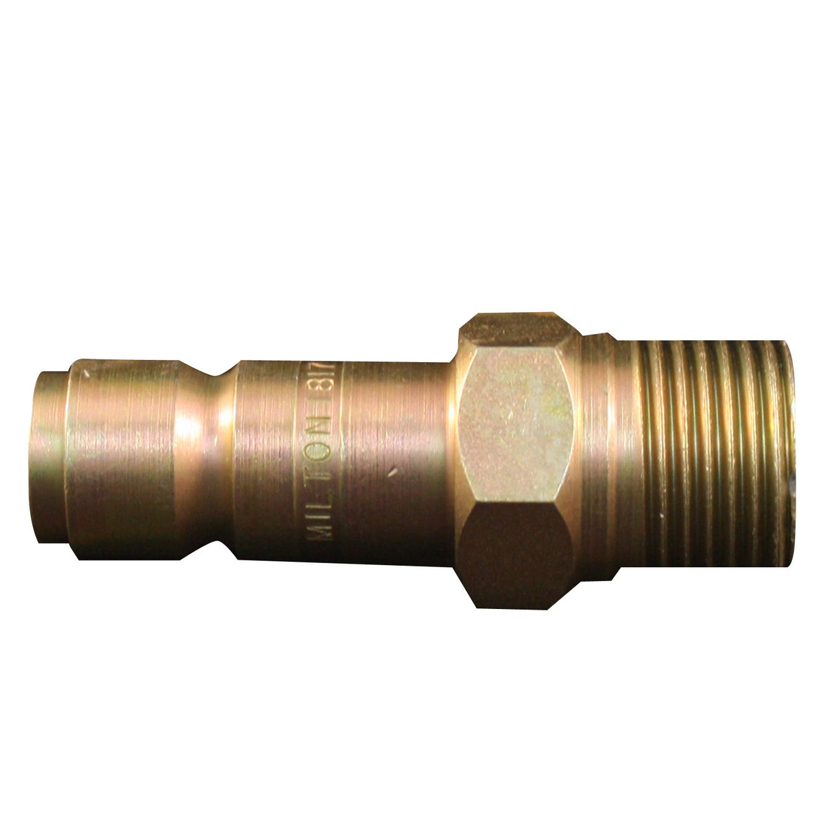 Milton 1817 G-Style plug with 1/2 inch MNPT for durable air tool connections