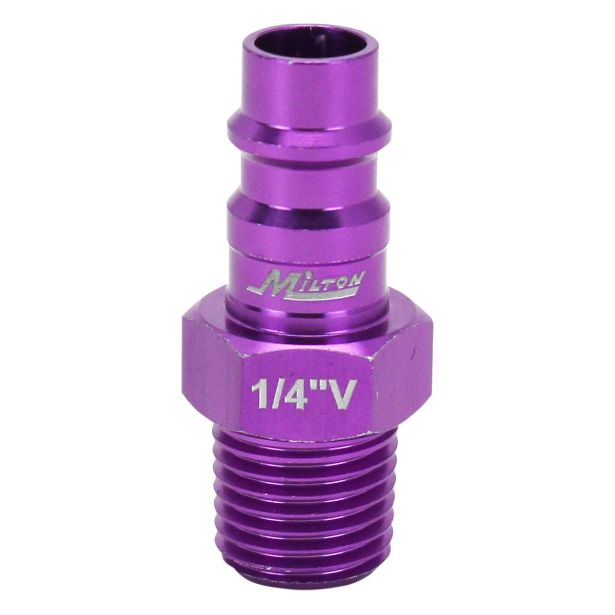 Milton ColorFit badge detail, V-style purple for fast ID