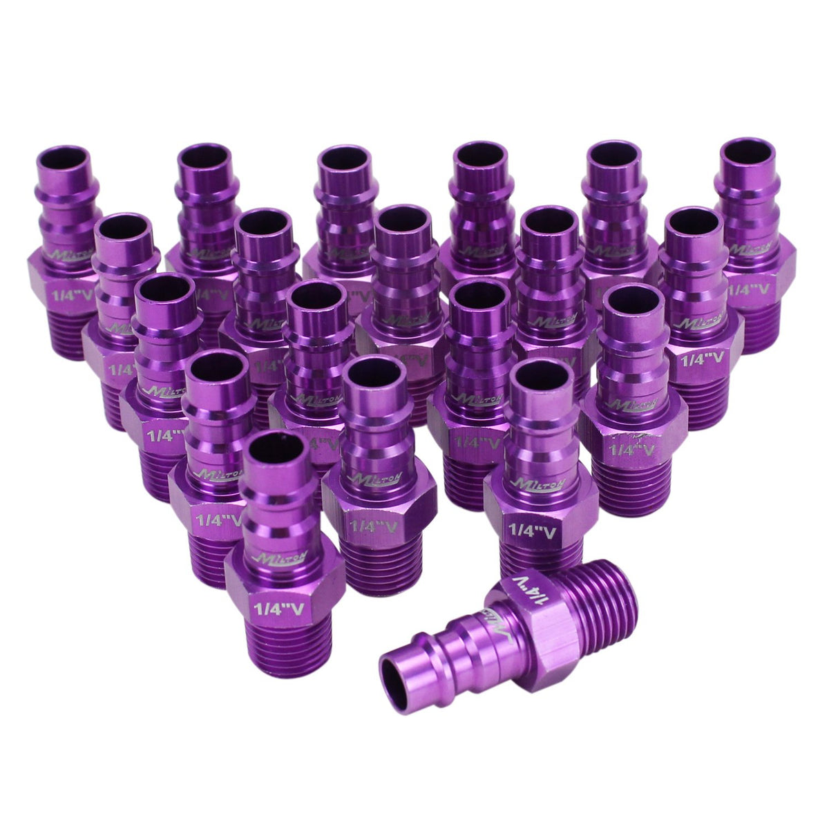 Milton ColorFit HighFlowPRO plugs side view, quick hose compatibility