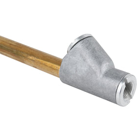 Milton closed-seal dual-head air chuck locks onto valve threads securely.