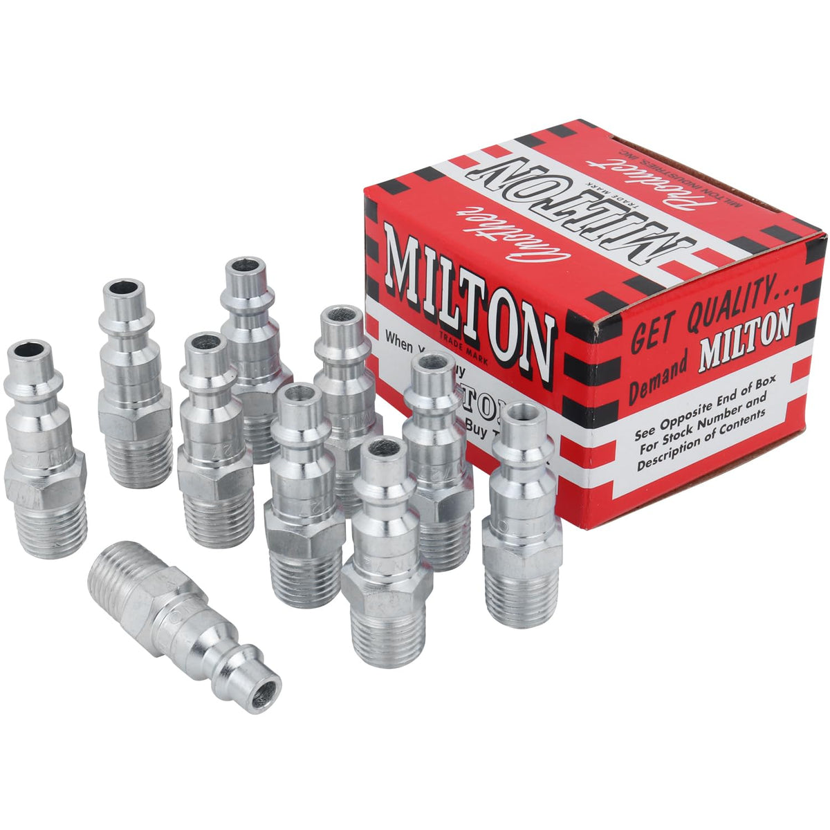 Milton M-Style air plug pack of 10 for ready-to-use fittings