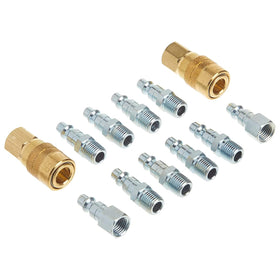 Milton S-210 brass coupler close-up for durable air connections.