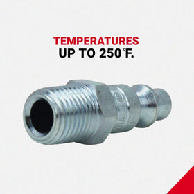 Milton S-210 FNPT coupler connection, easy push-to-connect feature.