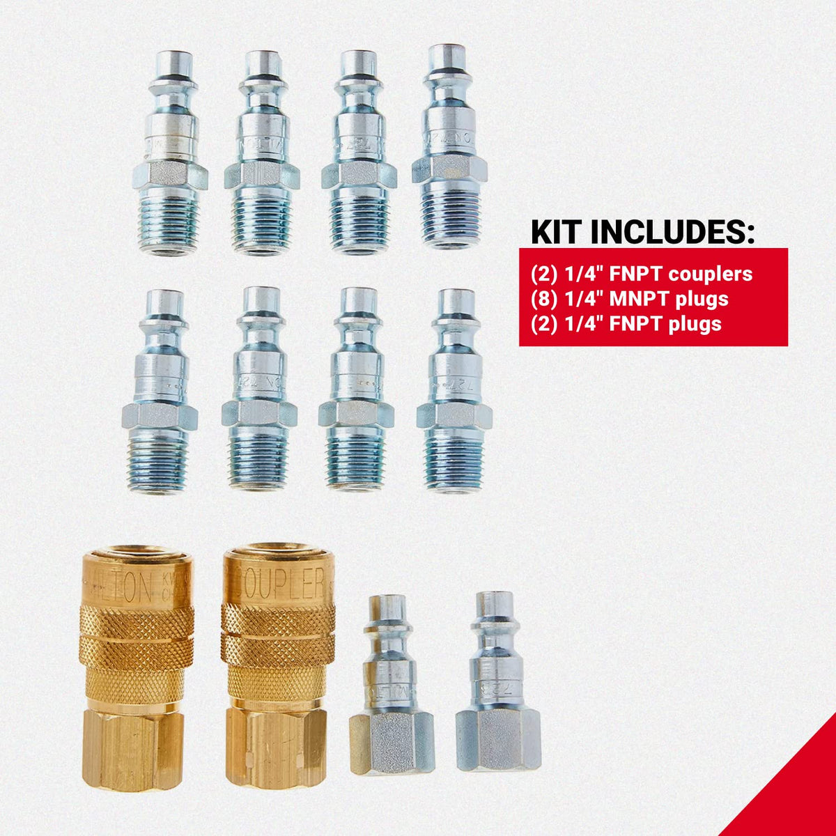 Milton S-210 Kwik-Change coupler close-up highlighting quick-connect design.