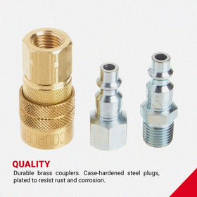 Milton S-210 MNPT plugs detail with robust case-hardened steel.