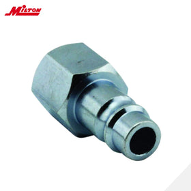 Milton S-217 plug close-up showing sturdy 1/4-inch NPT fit