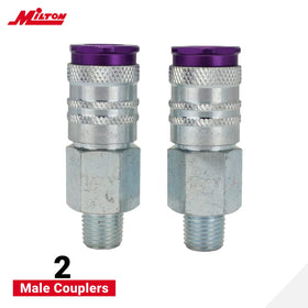 Milton S-314VKIT includes 6 male plugs for versatile pneumatic setups.