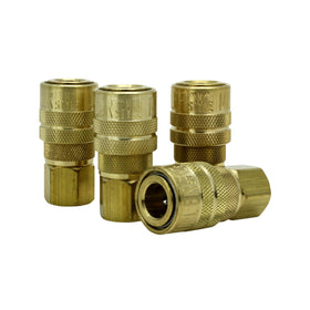 Milton S-715-4 FNPT M-style coupler, closeup of Buna-N seal for reliability.