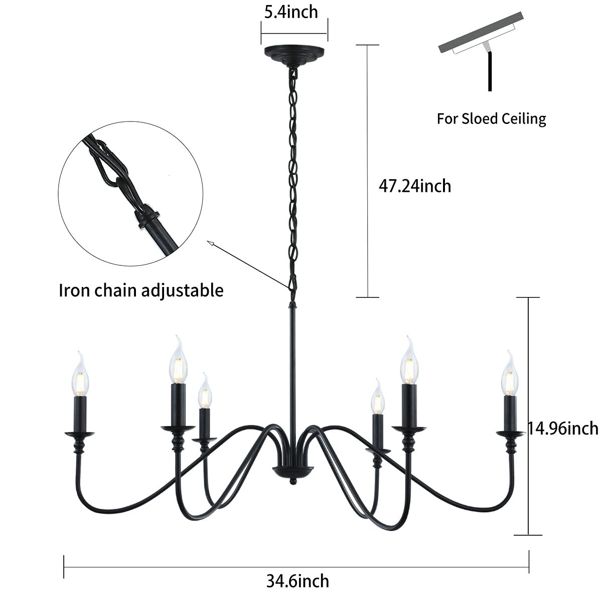 Miluolan industrial chandelier suitable for hallways and living spaces with timeless style.