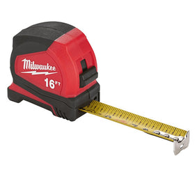 Milwaukee tape with nylon blade protection endures rugged jobsite use.