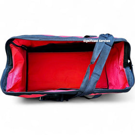 Milwaukee 22-inch heavy-duty canvas bag secure tool storage for large tool sets.