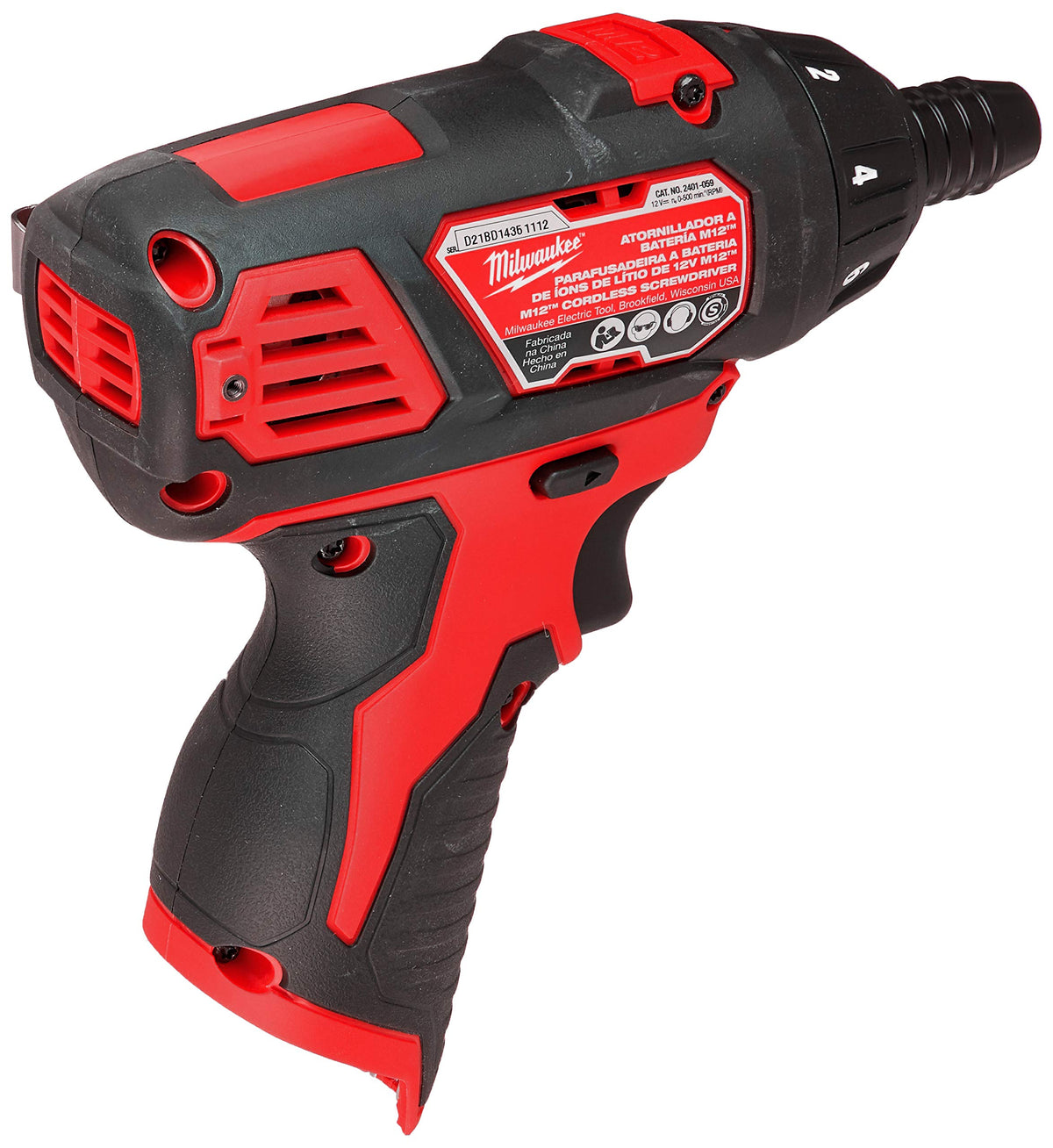 Milwaukee 2401-20 compact design fits narrow work areas