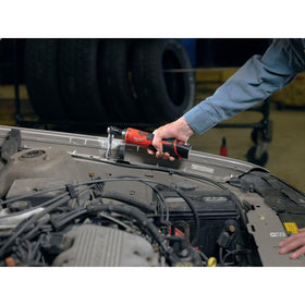 Milwaukee 2457-21 on-board fuel gauge helps monitor charge during jobs