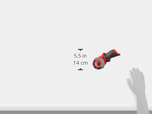 Milwaukee 2522-20 ergonomic barrel grip for one-handed control.