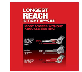Milwaukee 2560-20 durable cast steel yoke for long-lasting use.