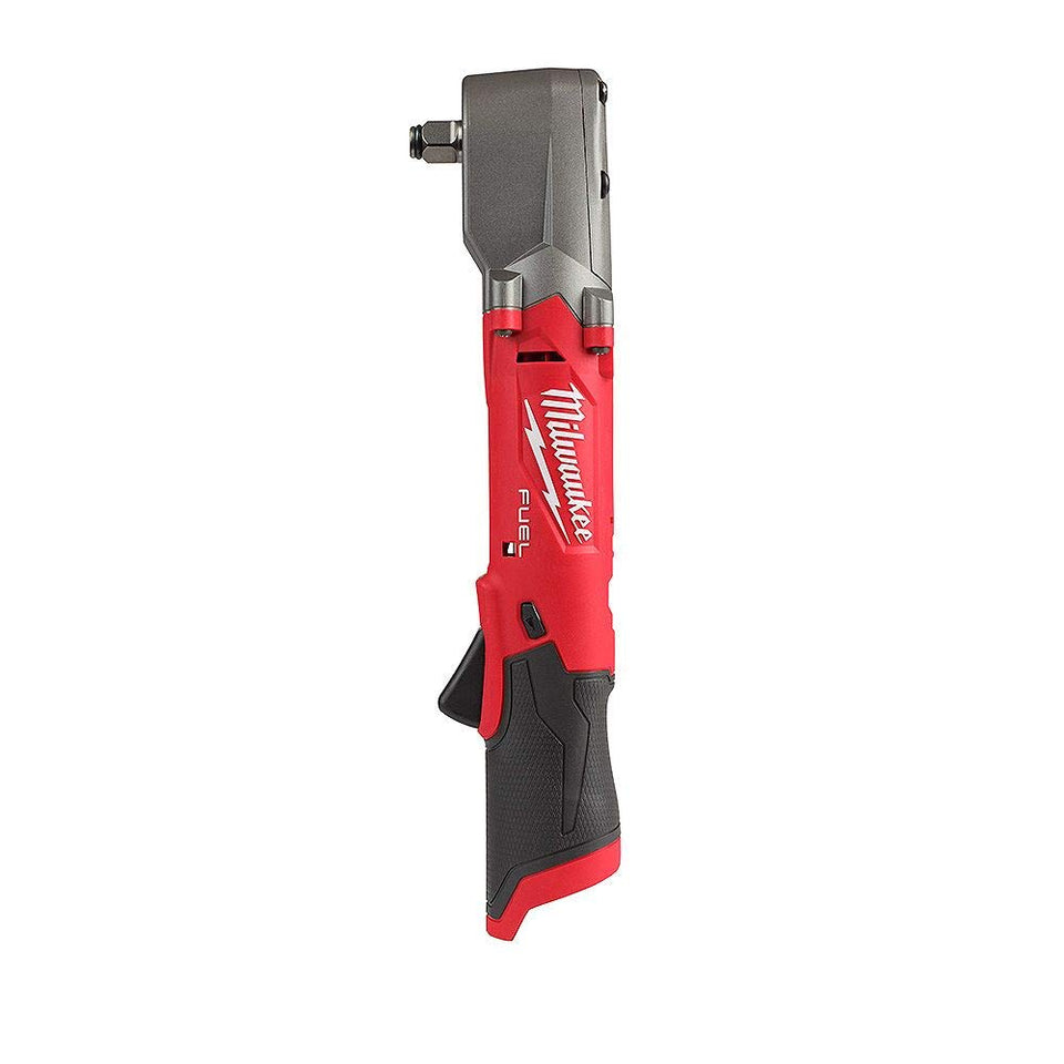 Milwaukee 2565-20 right-angle wrench in compact profile for tight spaces.