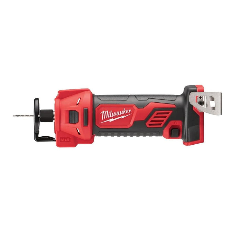 Milwaukee 2627-20 front view highlights compact design for fast cuts