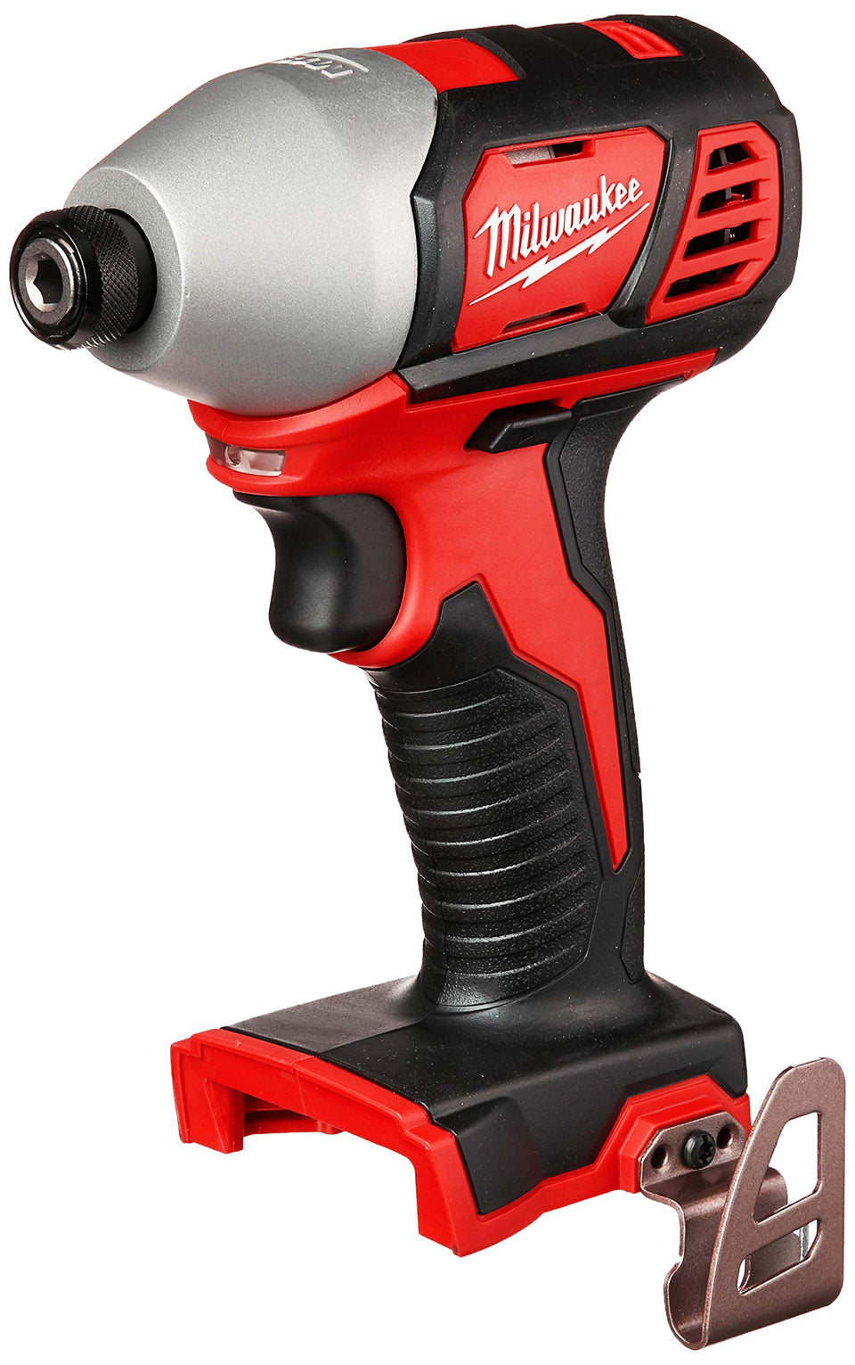 Milwaukee 2656-20 with LED lighting illuminates the work area for precise fastening