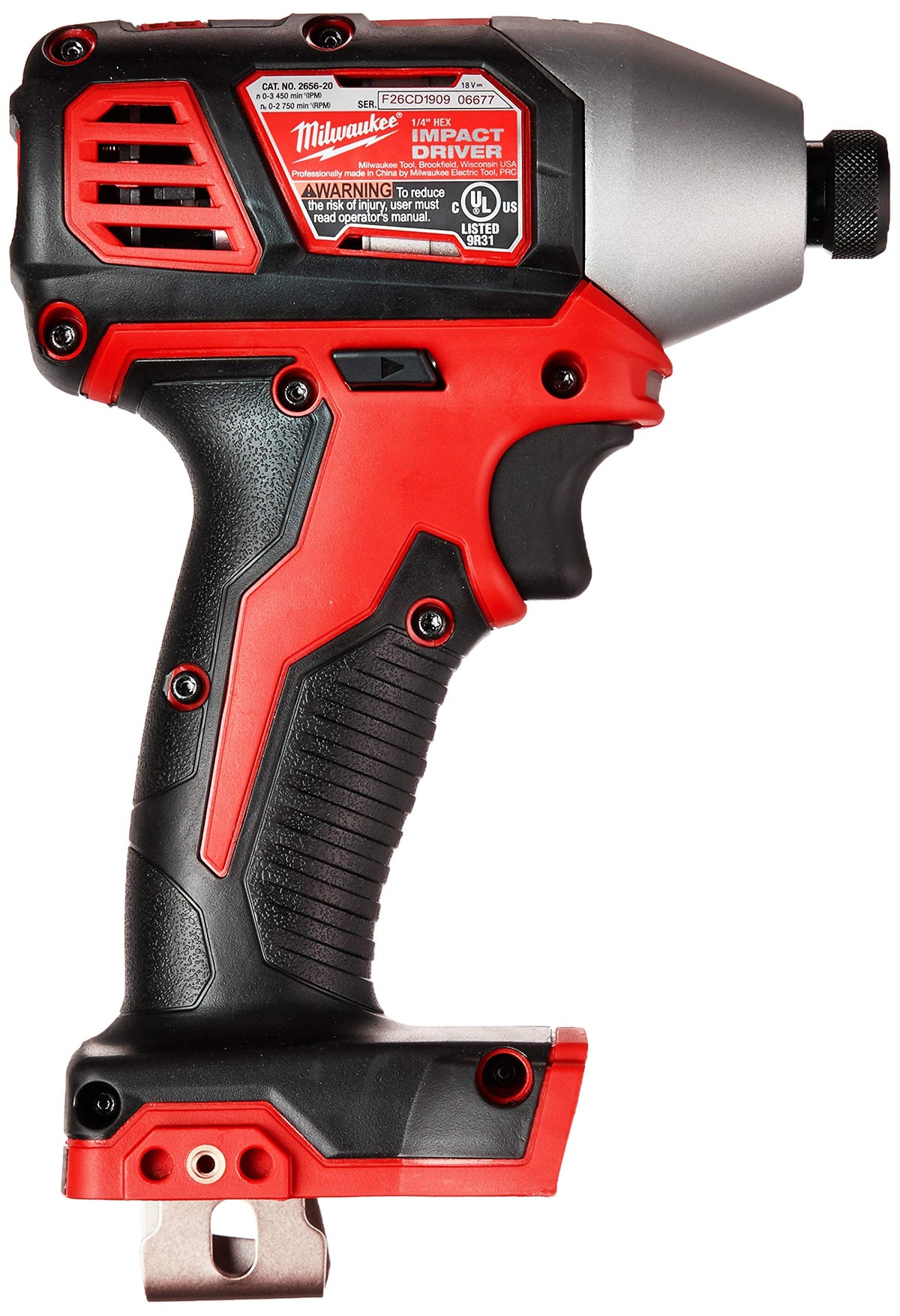Milwaukee 2656-20 variable speed trigger for careful, precise driving