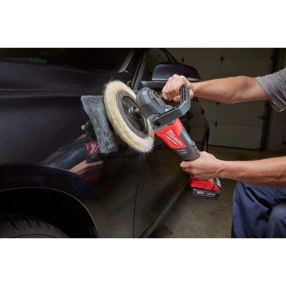 Milwaukee 2738-20 polisher cordless design for maneuverability on projects.
