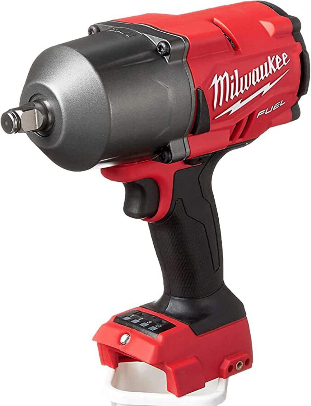 Milwaukee 2767-20 friction ring anvil close-up enabling quick one-handed socket changes.