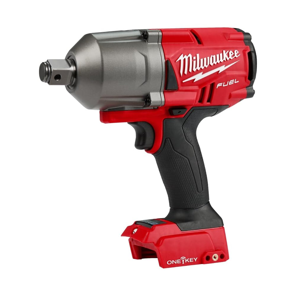 Milwaukee 2864-20 Fuel One-Key high-torque wrench in action for heavy-duty fastening.
