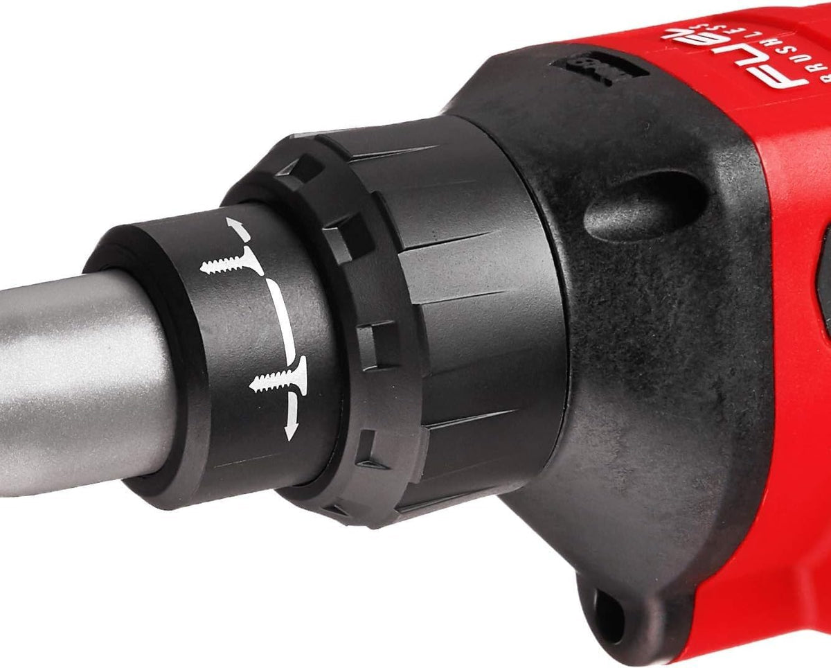 Milwaukee 2866-20 LED foot light illuminates dark work areas during screw driving