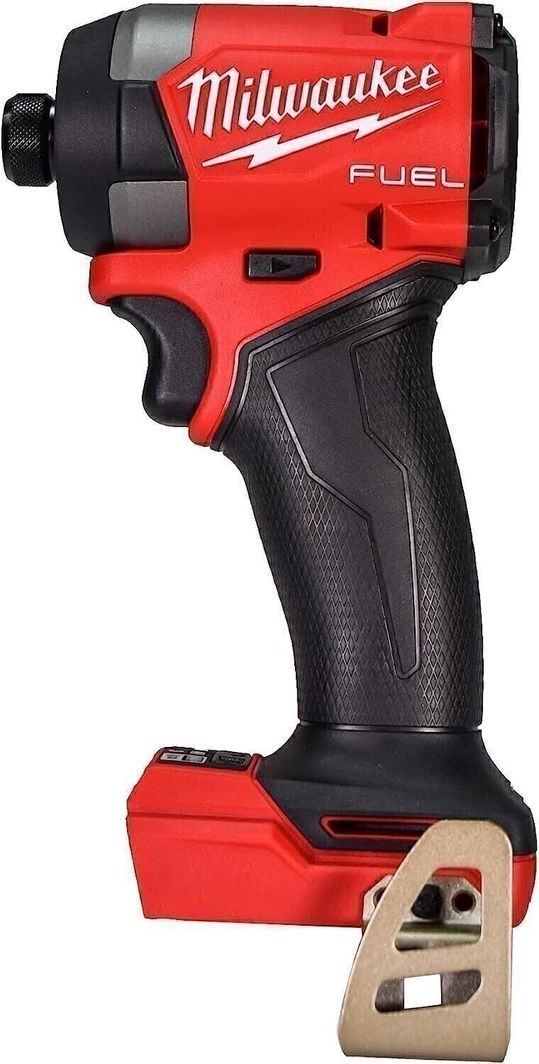 Milwaukee 2953-20 impact driver demonstrates compact torque for tight spots.