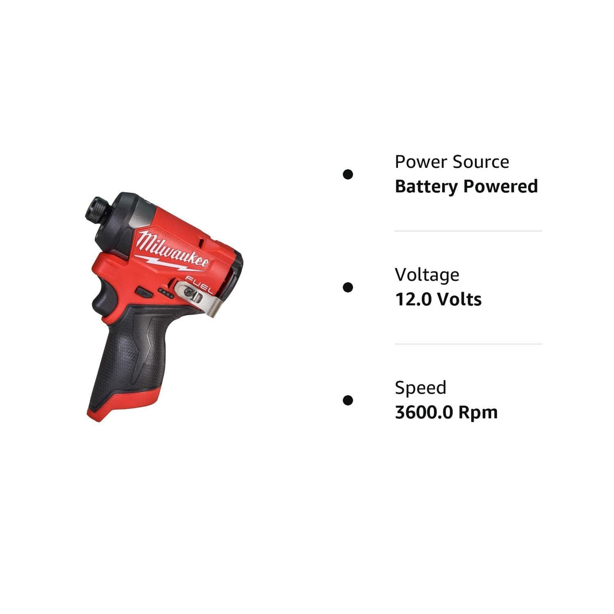Milwaukee 3453-20 four mode drive control supports quick self tapping screws.