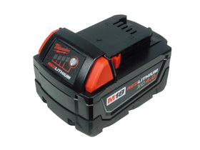 Milwaukee 48-11-1840 battery pack front view for on-site use
