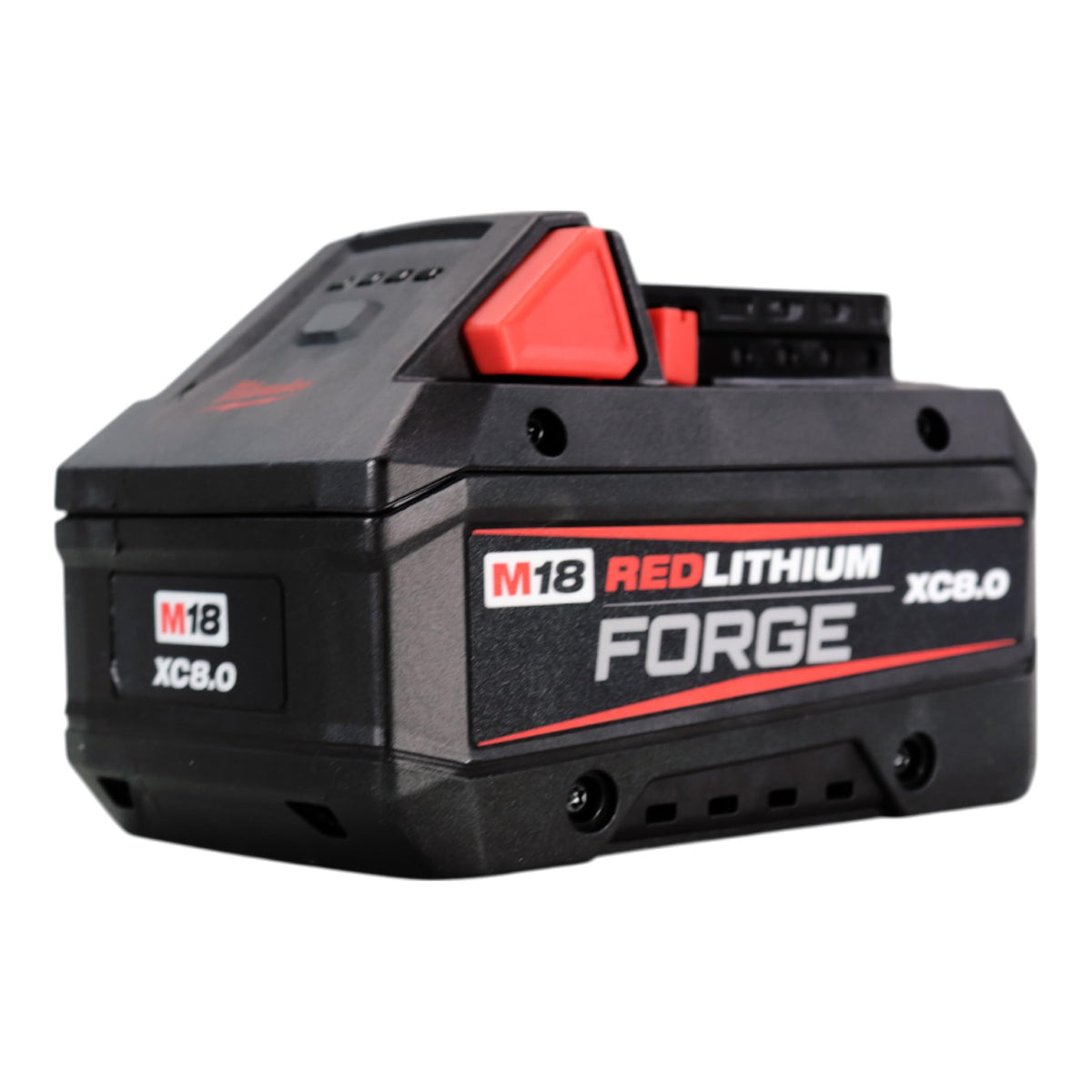 Milwaukee 48-11-1880 battery pack back view with durable casing.