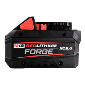 Milwaukee 48-11-1880 battery pack front view for extended runtime.