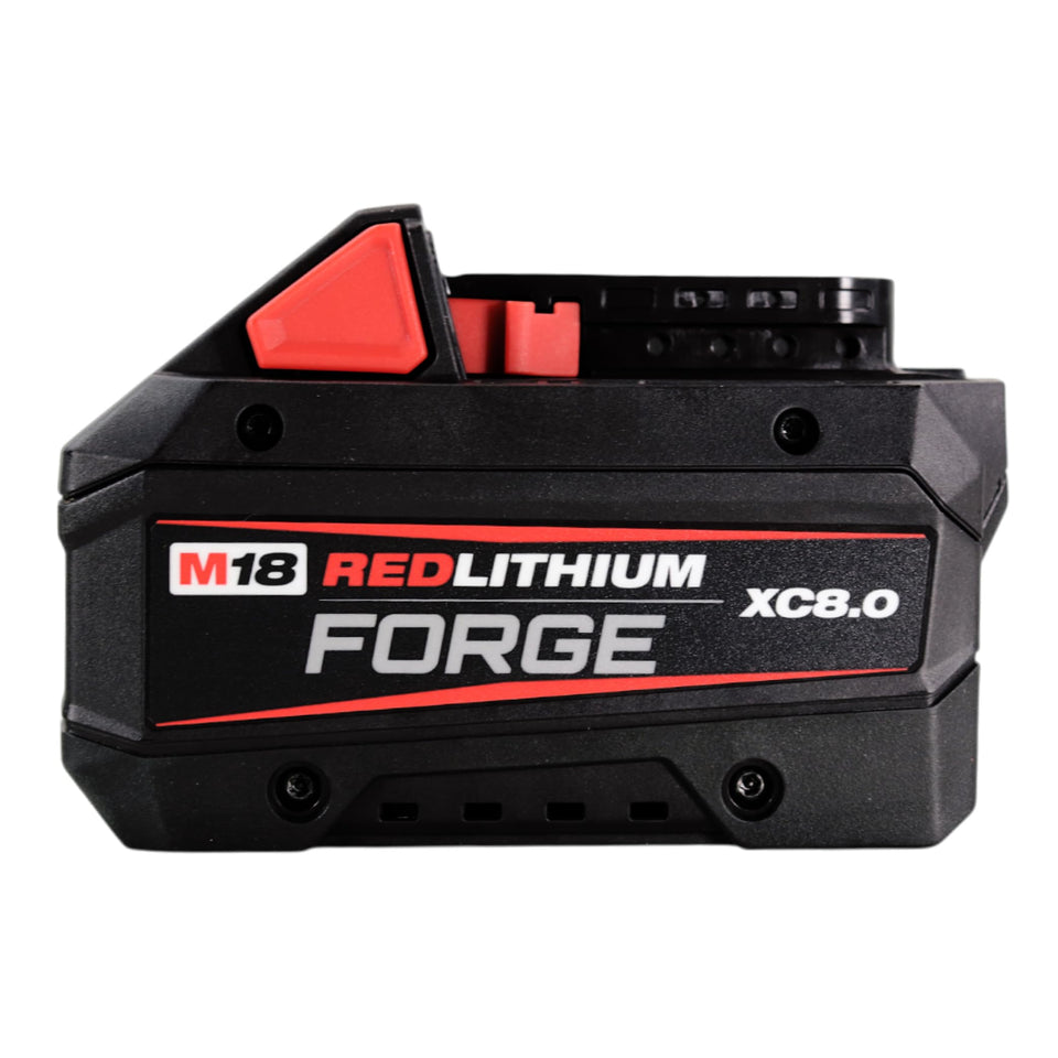 Milwaukee 48-11-1880 battery pack front view for extended runtime.