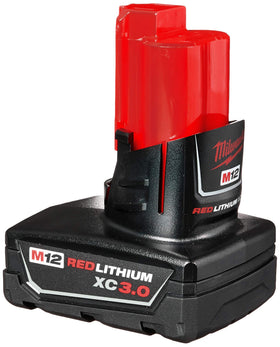 Milwaukee 48-11-2412 high-capacity battery extends runtime between charges