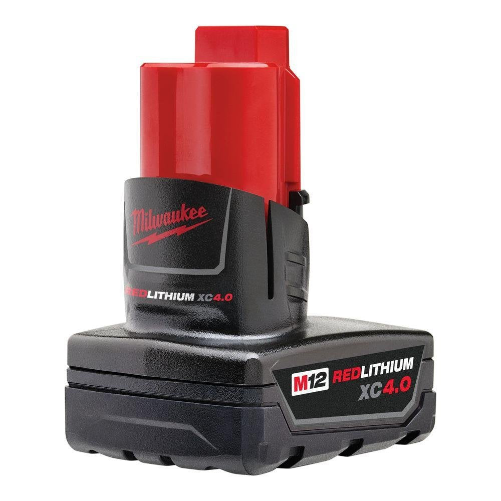 Milwaukee 48-11-2440 battery side view suitable for versatile M12 tool setups